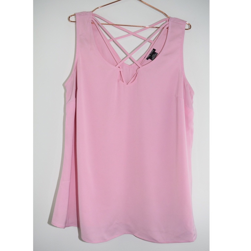 City Chic Trendy Strappy Sleeveless Blouse Sexy